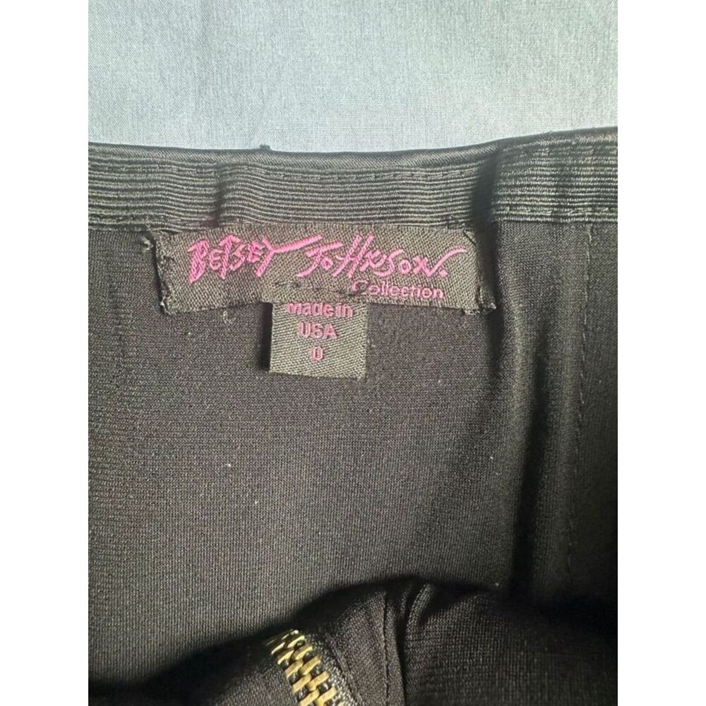 Betsey Johnson Zip Front Peplum Satin Corset Top Size 0 zipper pull missing - Picture 6 of 9